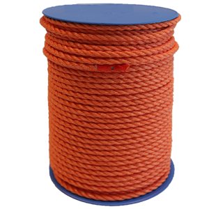 Corde polypro orange 6mm L.50m
